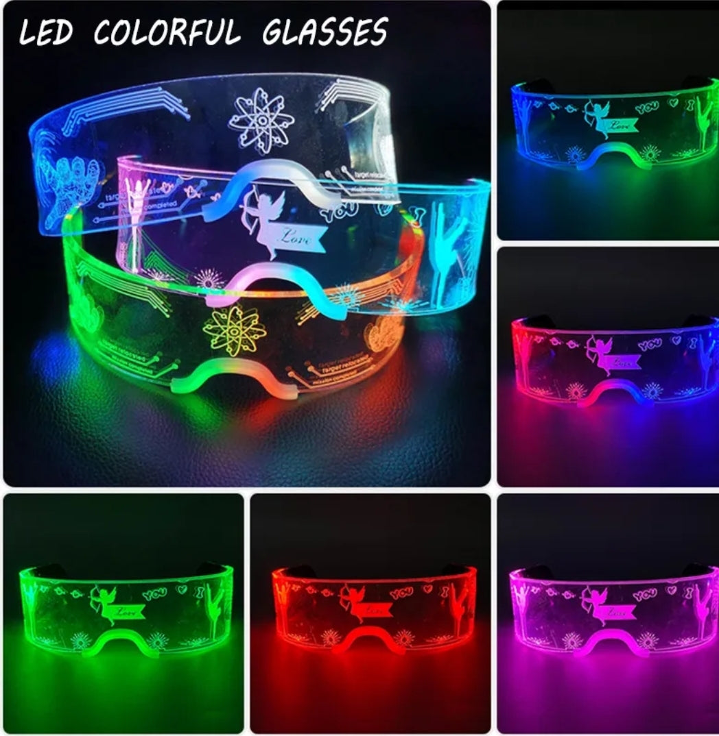 LED iluminous glasses