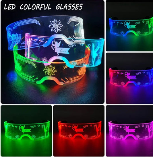 LED iluminous glasses