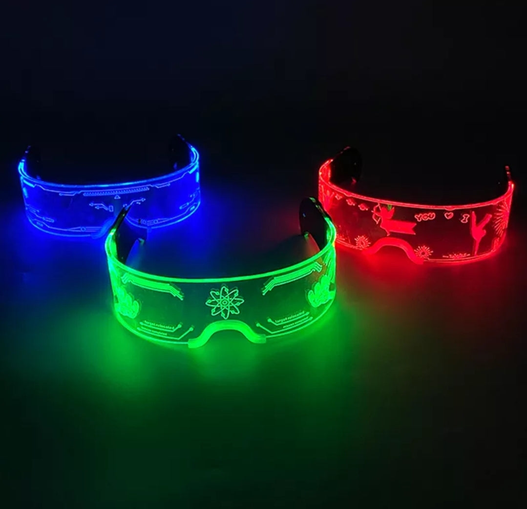 LED iluminous glasses